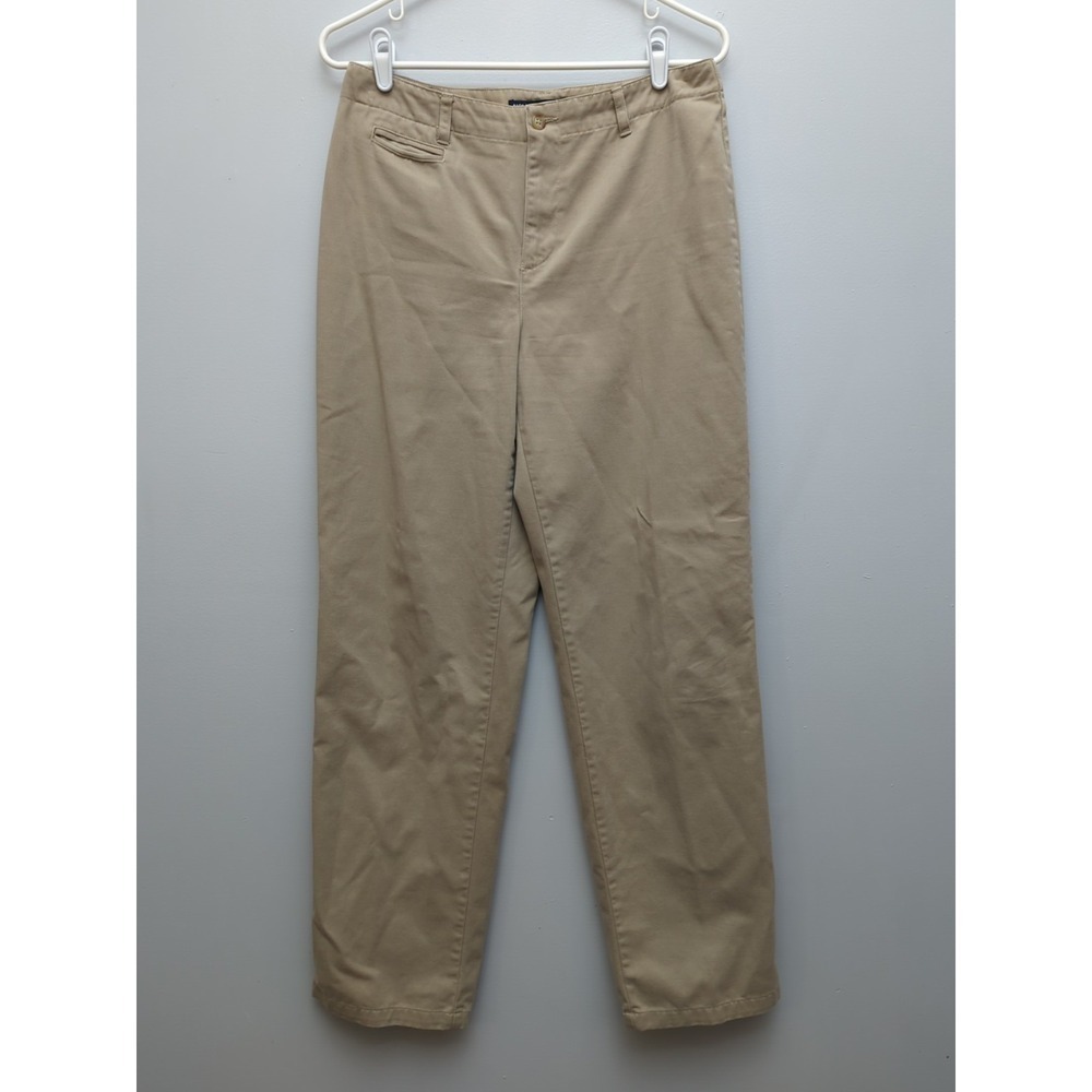 D5 Ralph Lauren Sport Khaki Pants Women's Sz‎ 8 100% Cotton Classic Preppy